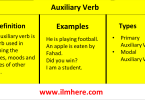 Auxiliary Verb And Its Types Of Verb