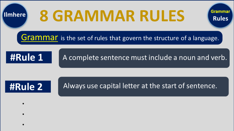 8 Basic Grammar Rules in English
