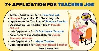 7+ Application For Teaching Job In English