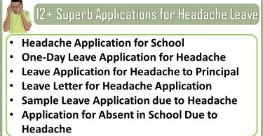 Applications for Headache Leave