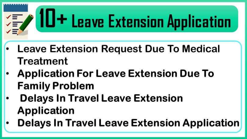 Leave Extension Application