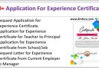 10+ Application For Experience Certificate feature