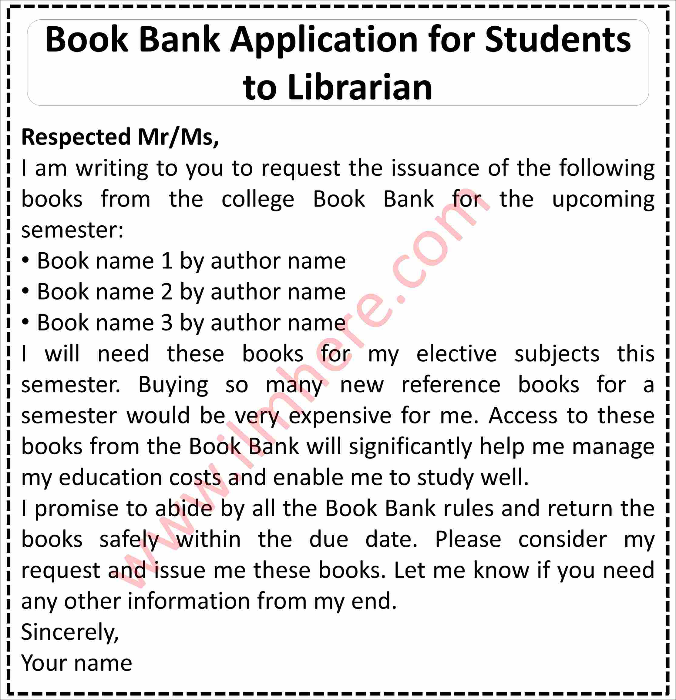 Book Bank Application for Students to Librarian
