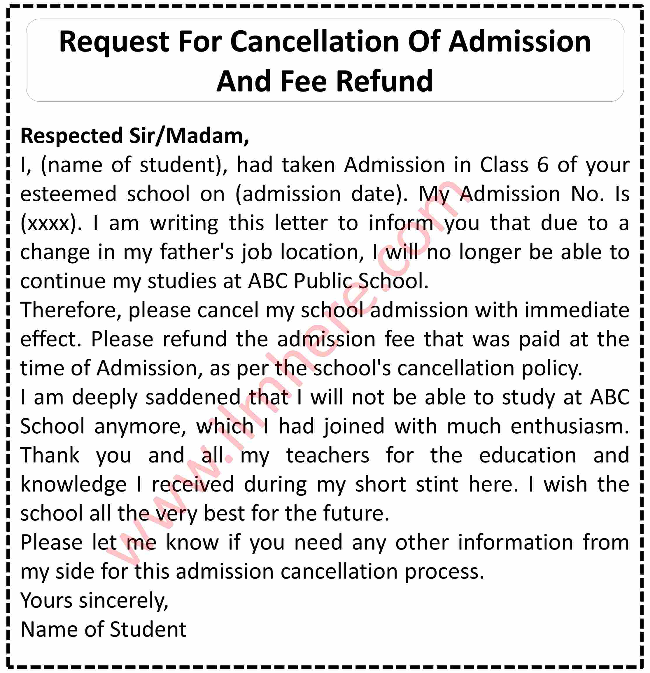 Request-For-Cancellation-Of-Admission